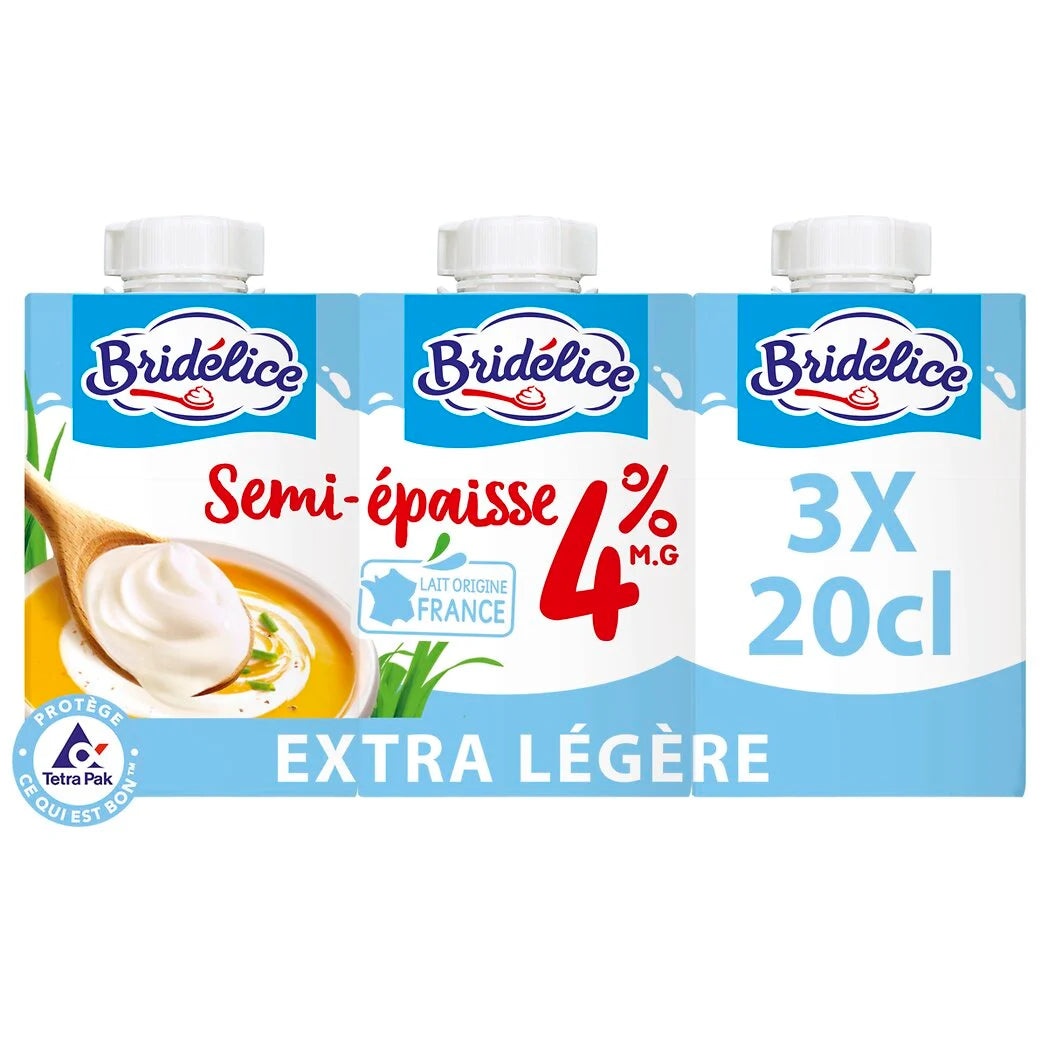 BRIDELICE Extra leichte Milchspezialität 4%Fett 3x200ml