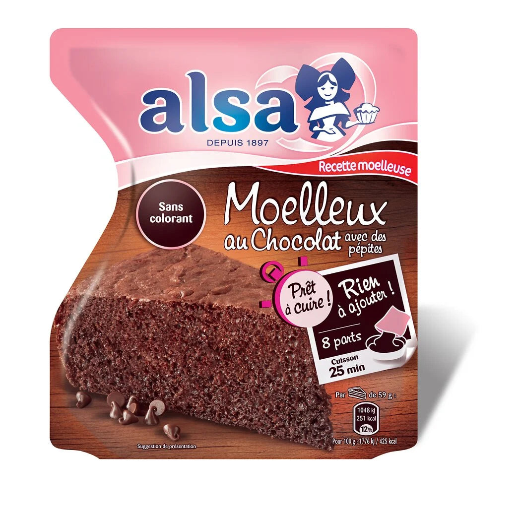 ALSA Saftiger Schokoladenkuchen-Fertigmischung 500g