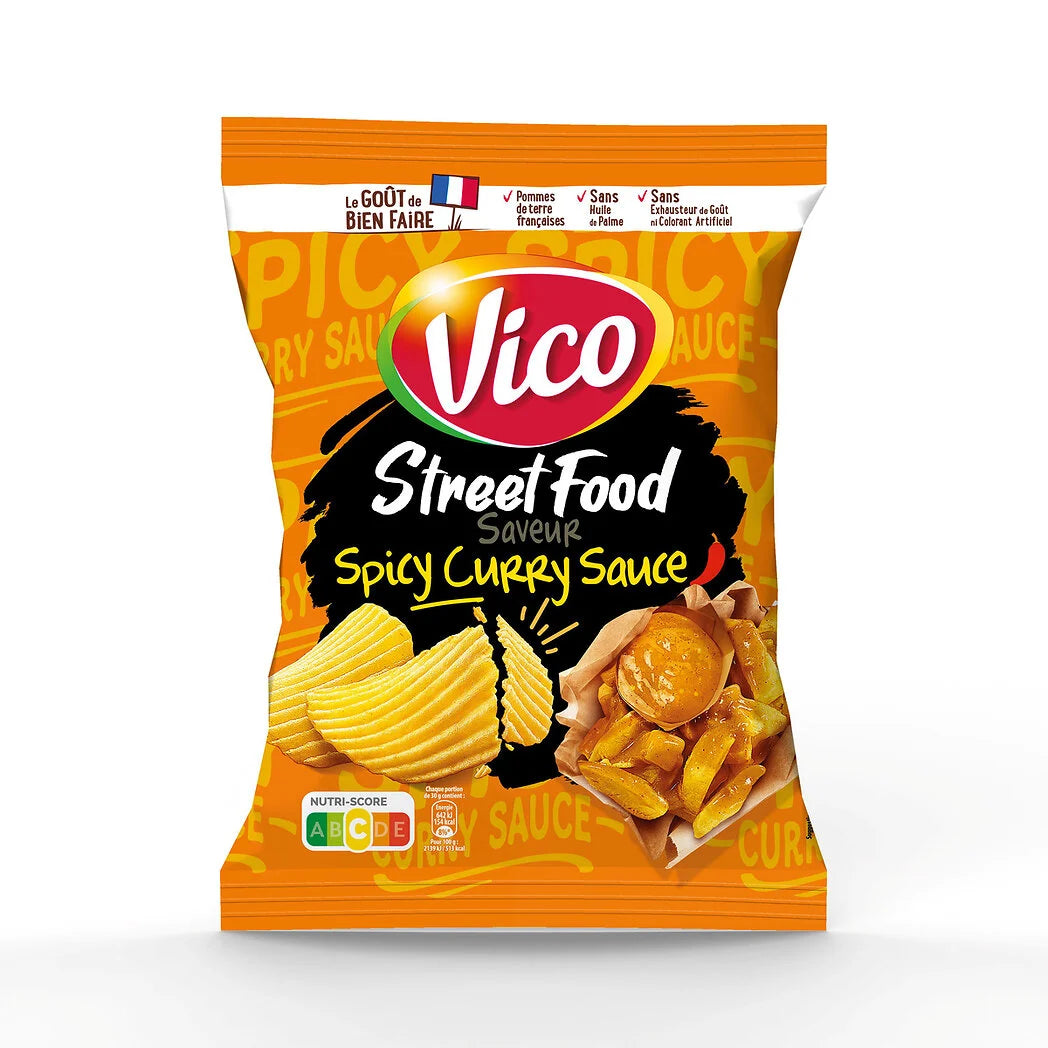 VICO Chips street food saveur spicy curry sauce 120g