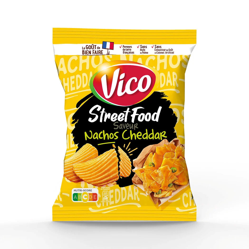 VICO Chips street food saveur nachos cheddar 120g
