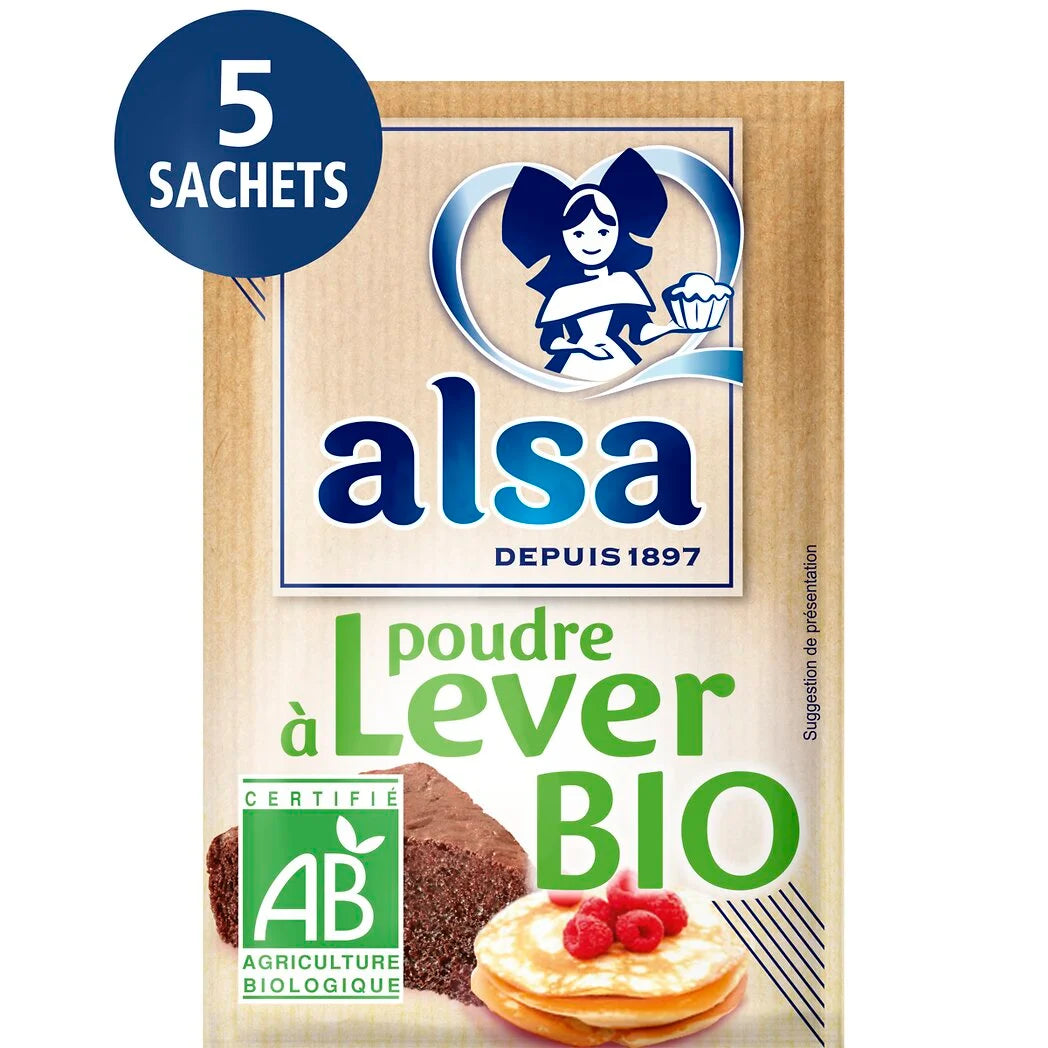 ALSA Backpulver für Gebäck BIO 5x50g