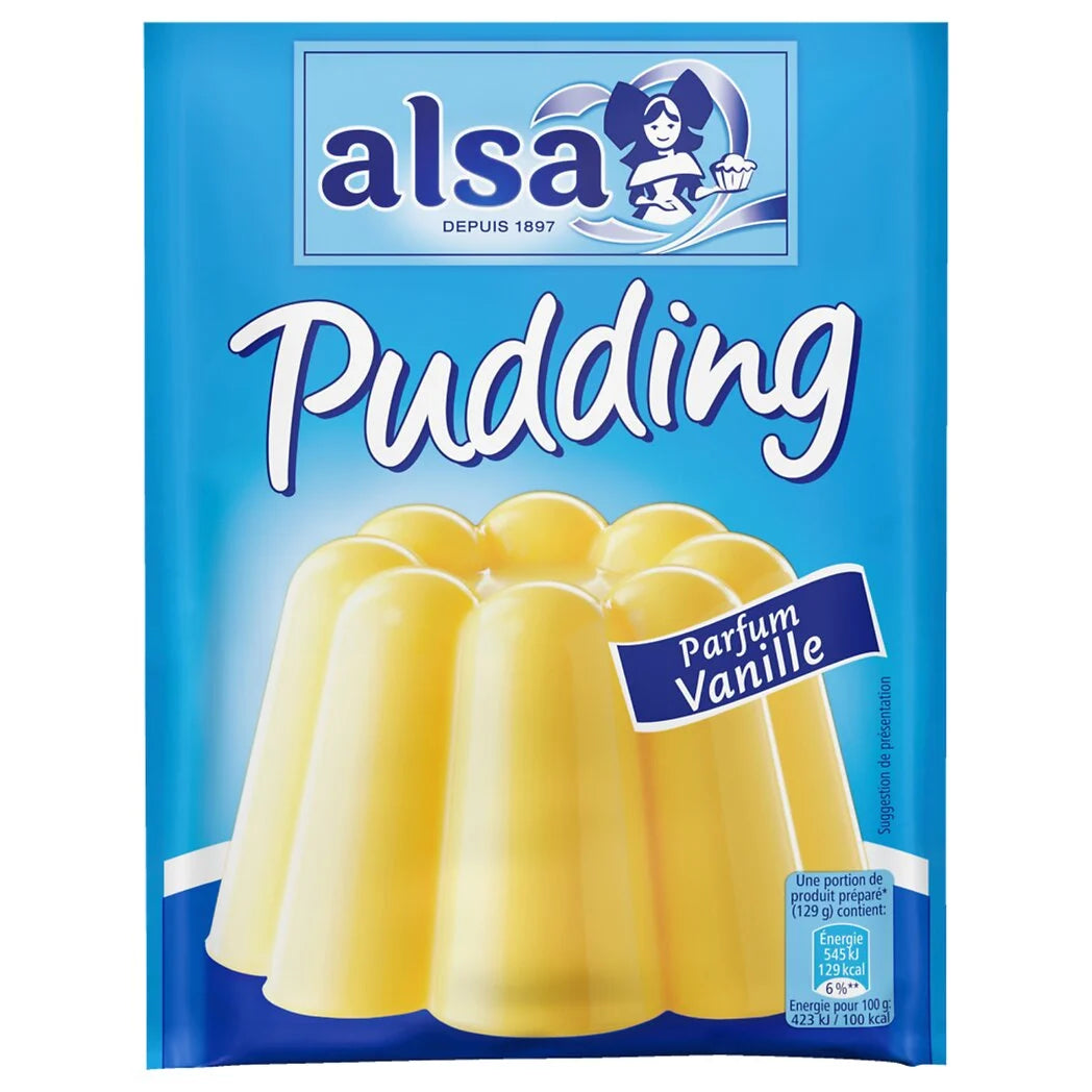 ALSA Pudding parfum vanille 3x111g