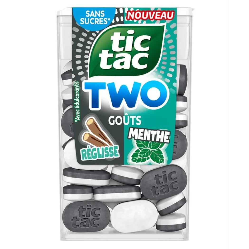TIC TAC Pastilles réglisse menthe avec édulcorants 38.5g