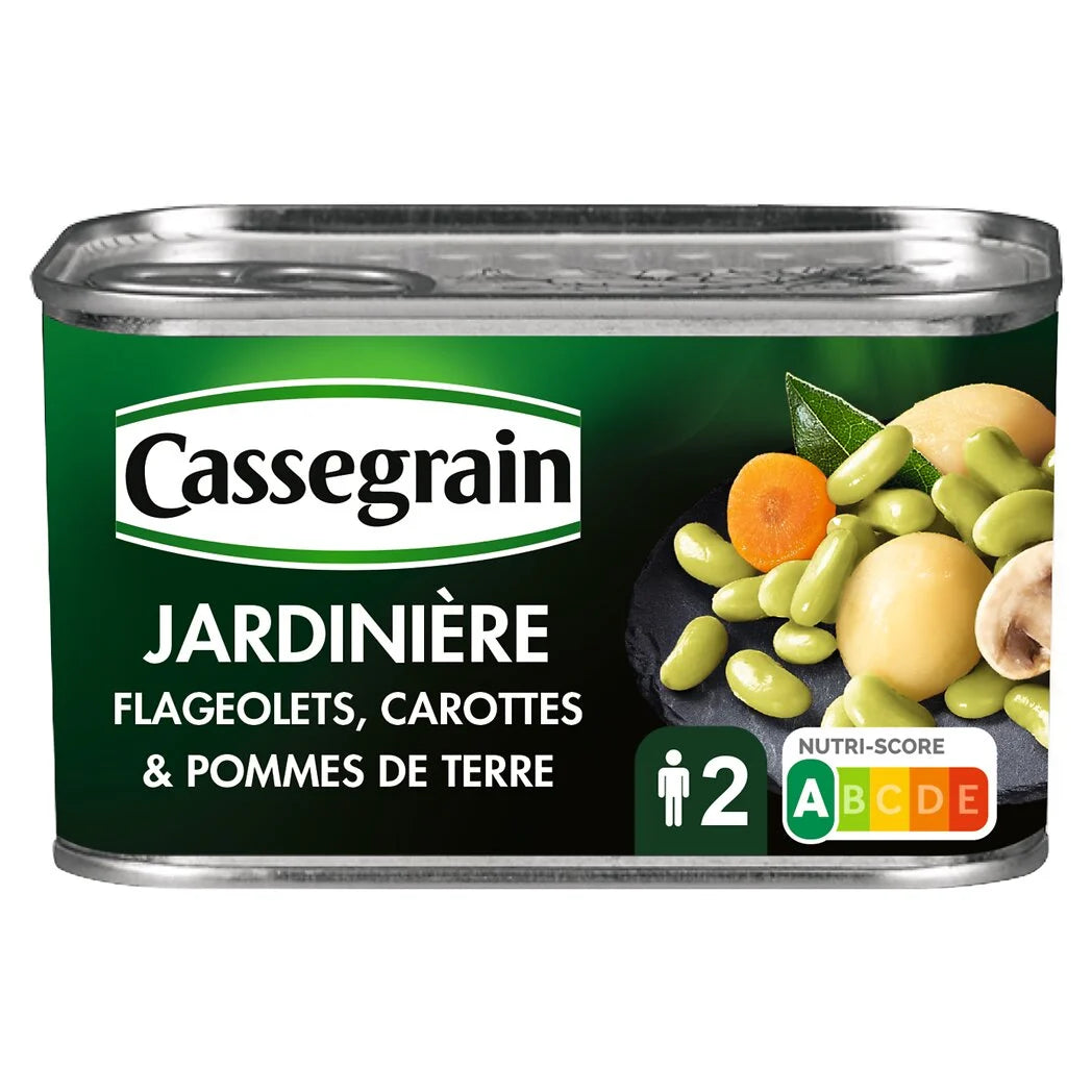 CASSEGRAIN Gartengemüse Bohnen Karotten Kartoffeln 265g