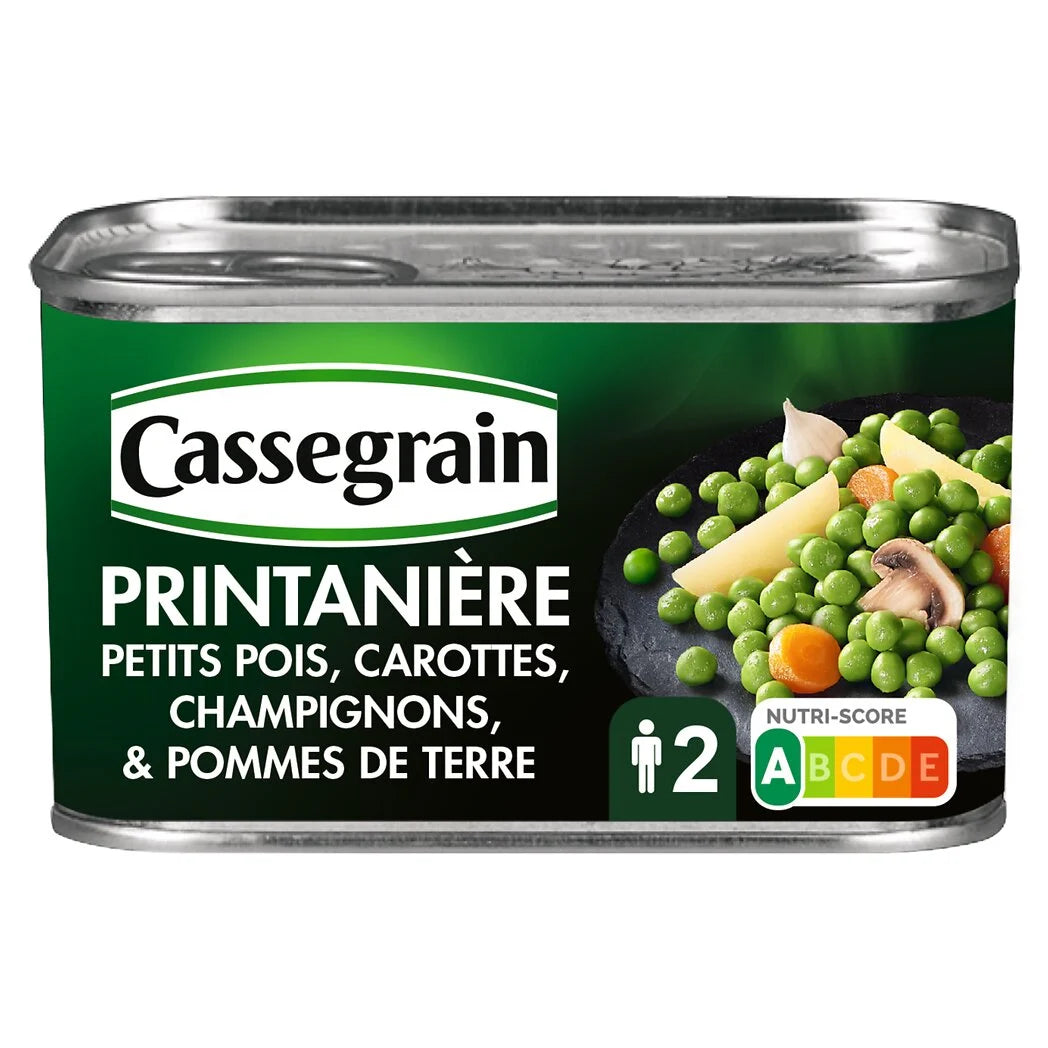 CASSEGRAIN Frühlingsgemüse Karotten Erbsen Pilze 265g