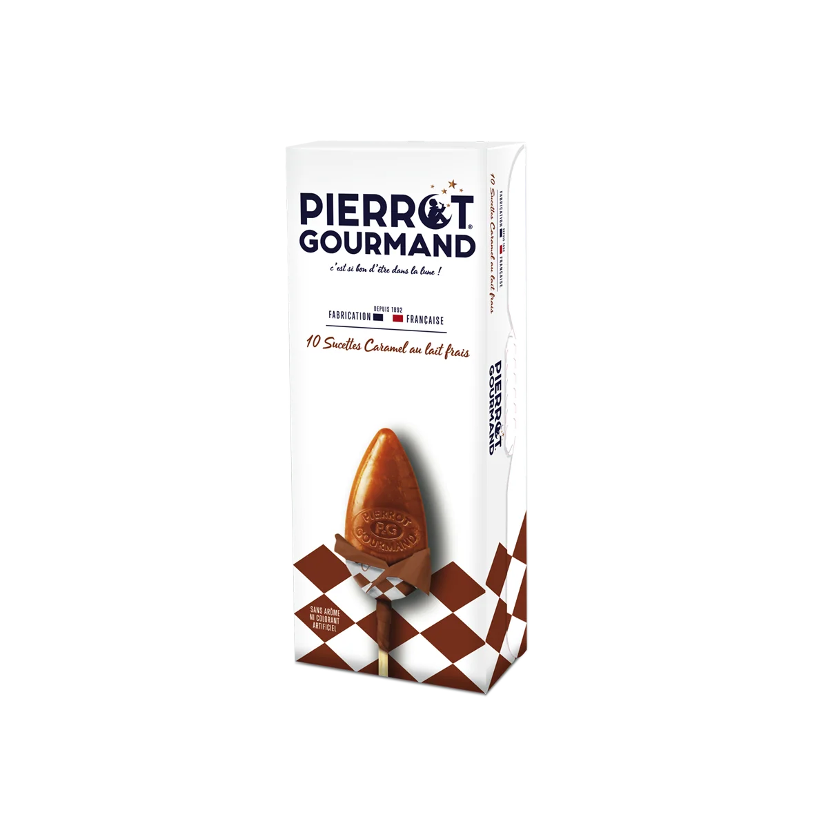PIERROT GOURMAND 10 sucettes caramel 130g
