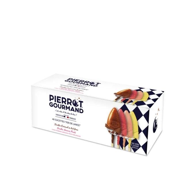 PIERROT GOURMAND 40 sucettes assorties 520g