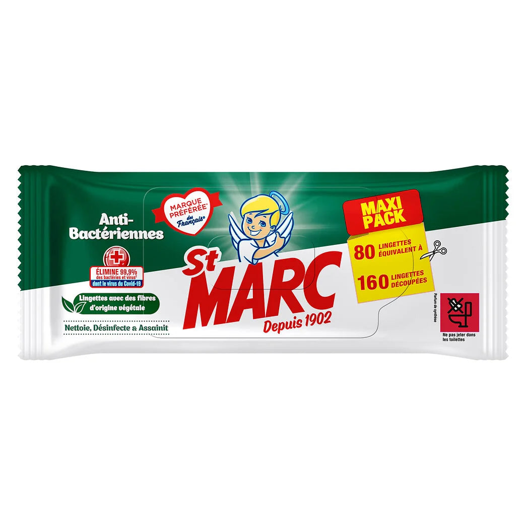 ST MARC Antibacterial Disinfectant Wipes (80 Pack)