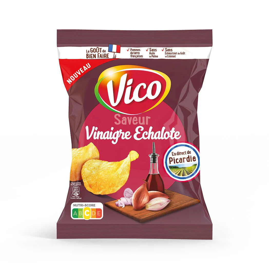 VICO Chips saveur vinaigre échalote 125g