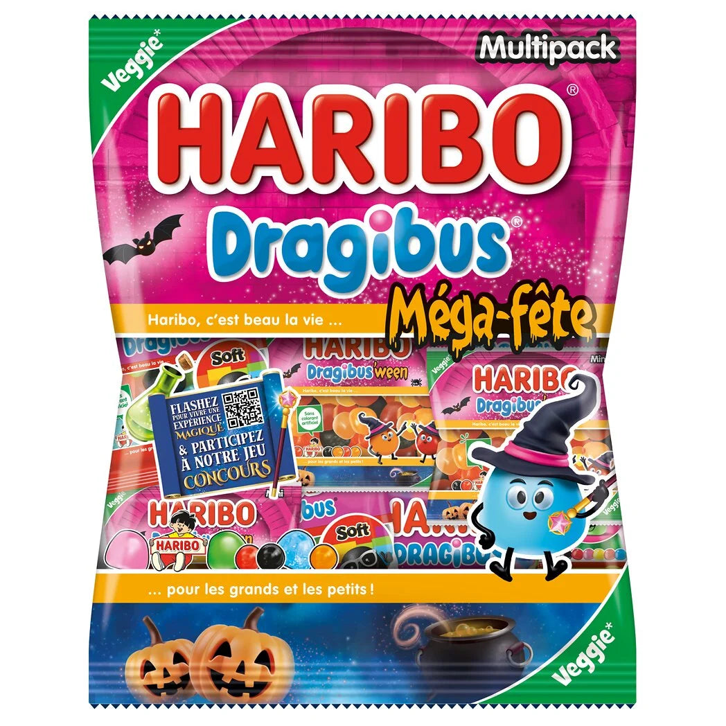HARIBO Dragibus - Bonbons Méga-fête HALLOWEEN EDITION 2026