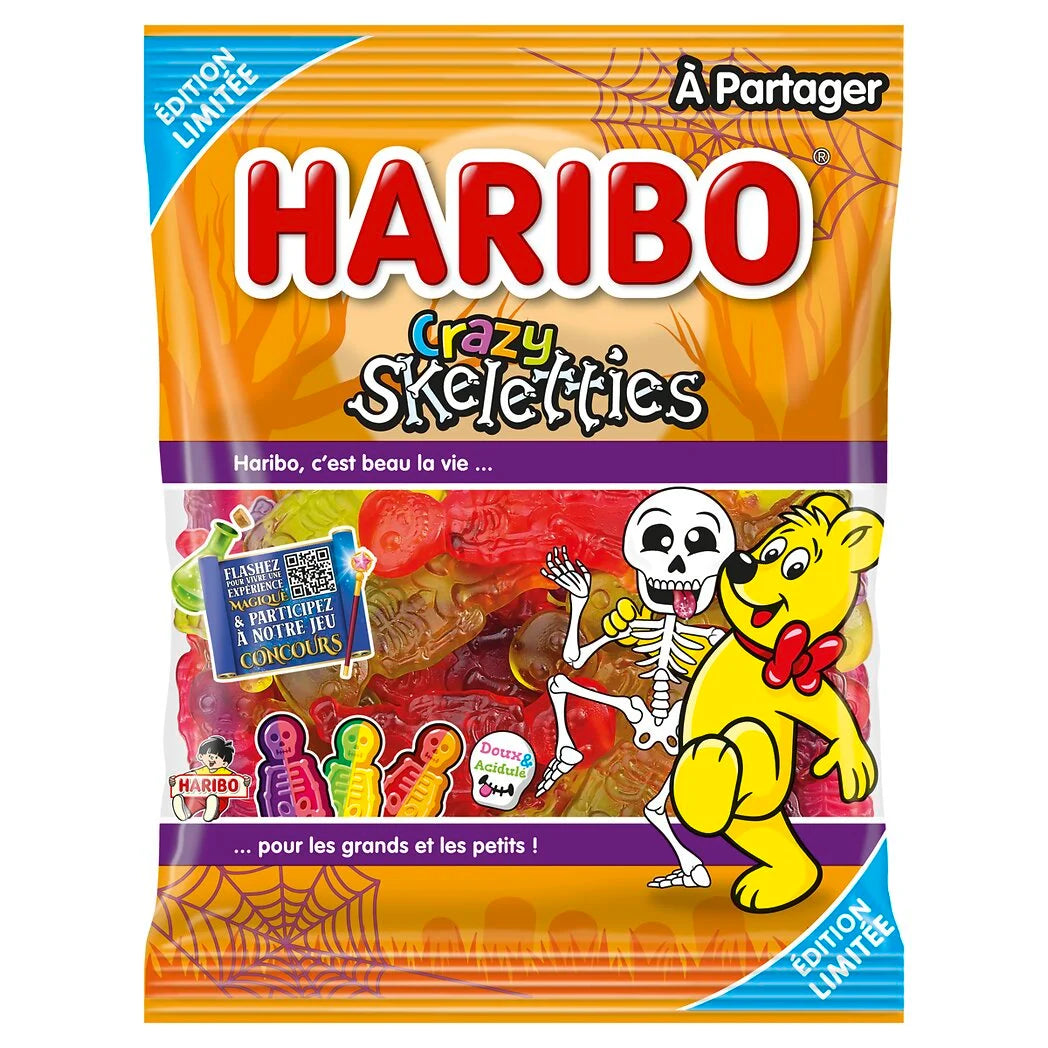 HARIBO Bonbons Crazy Skeletties 220g