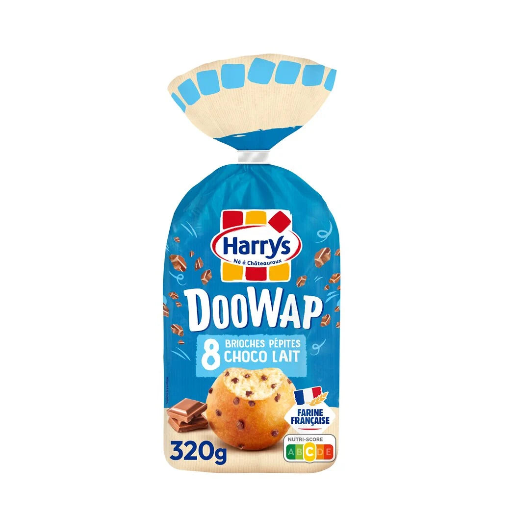 HARRYS Doowap - Brioches pépites chocolat au lait sans additifs x8 - 320g*
