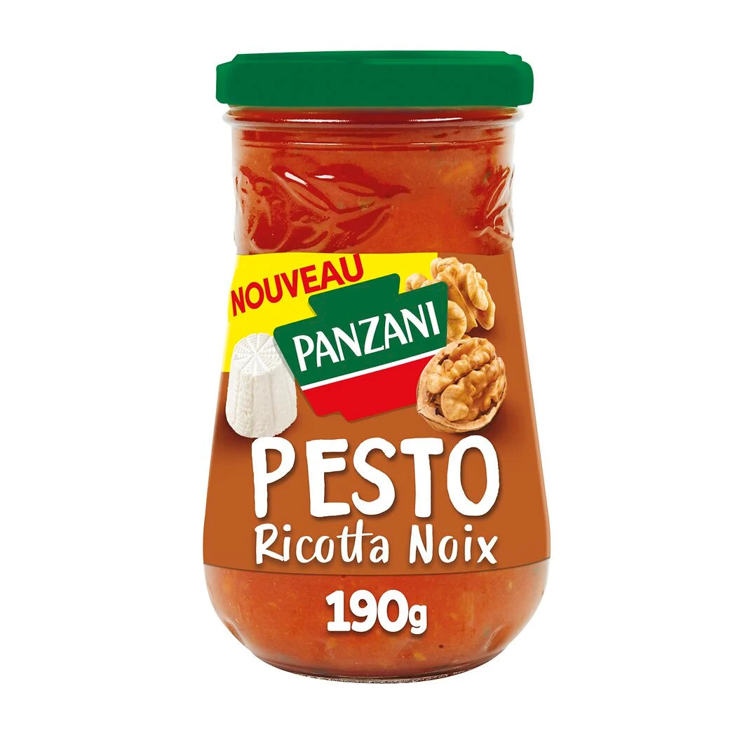 PANZANI Sauce pesto ricotta noix 190g