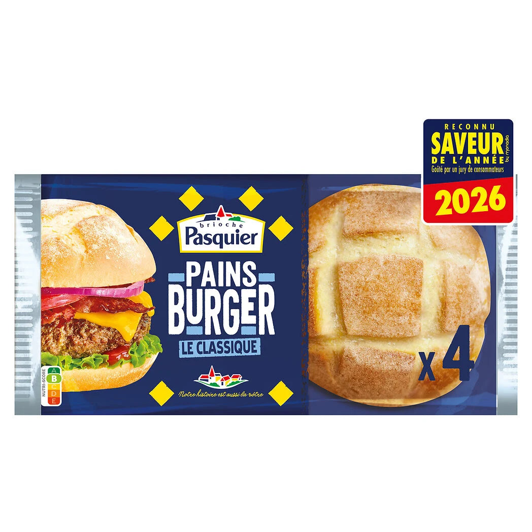 PASQUIER Pains burger - Le classique x4 - 235g*