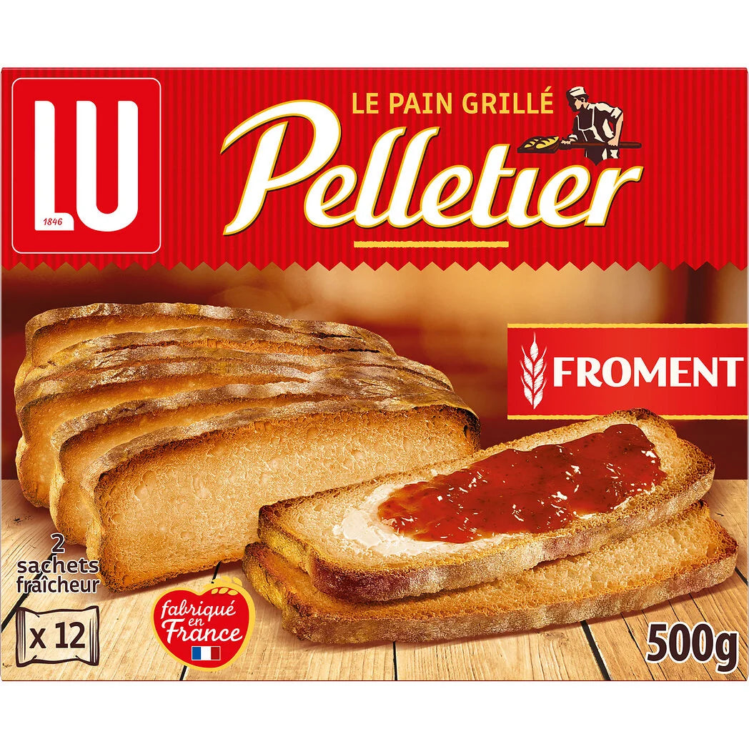 LU Pelletier - Pain grillé froment x24 slices - 500g