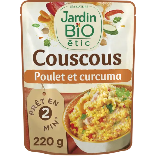 JARDIN BIO Organic Chicken & Turmeric Couscous 220g