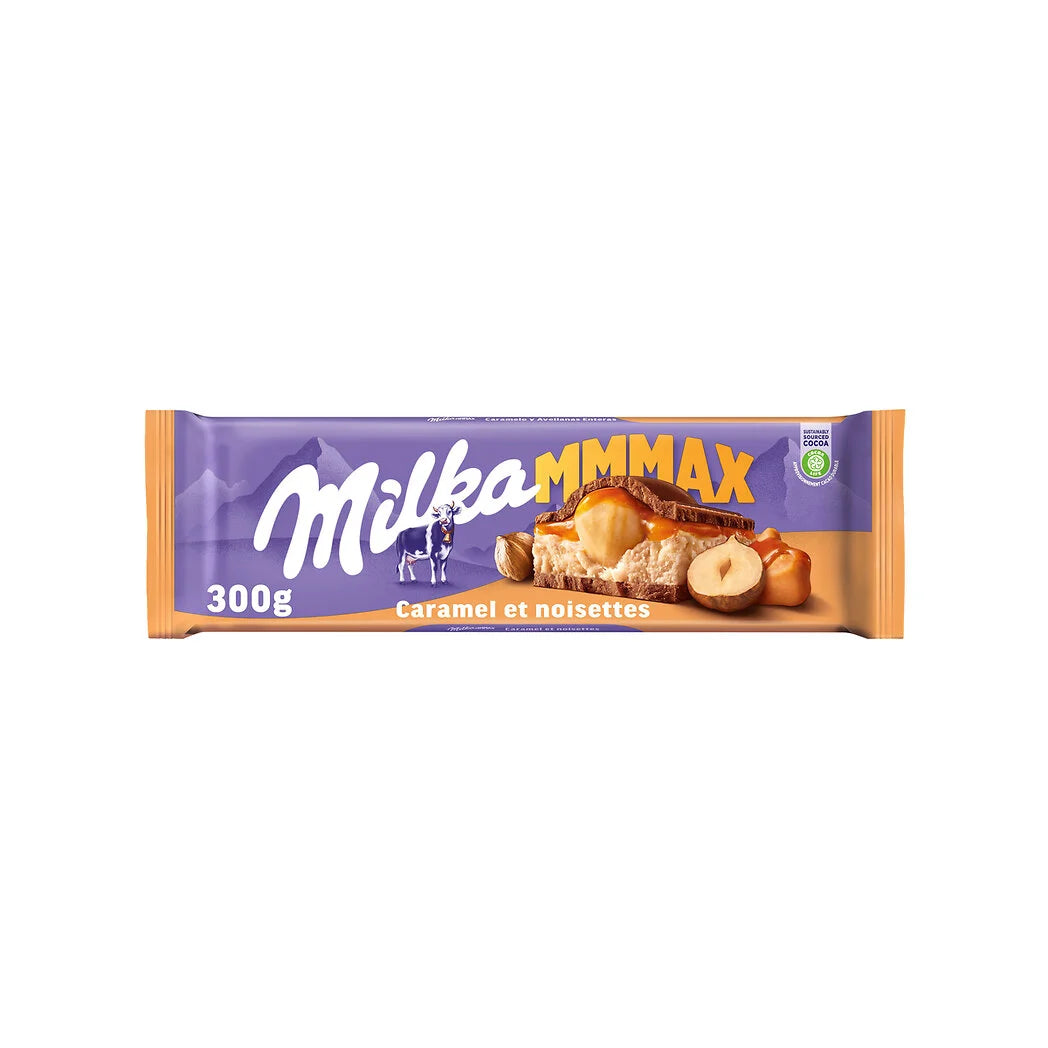MILKA Chocolat caramel et noisettes Mmmax 300g