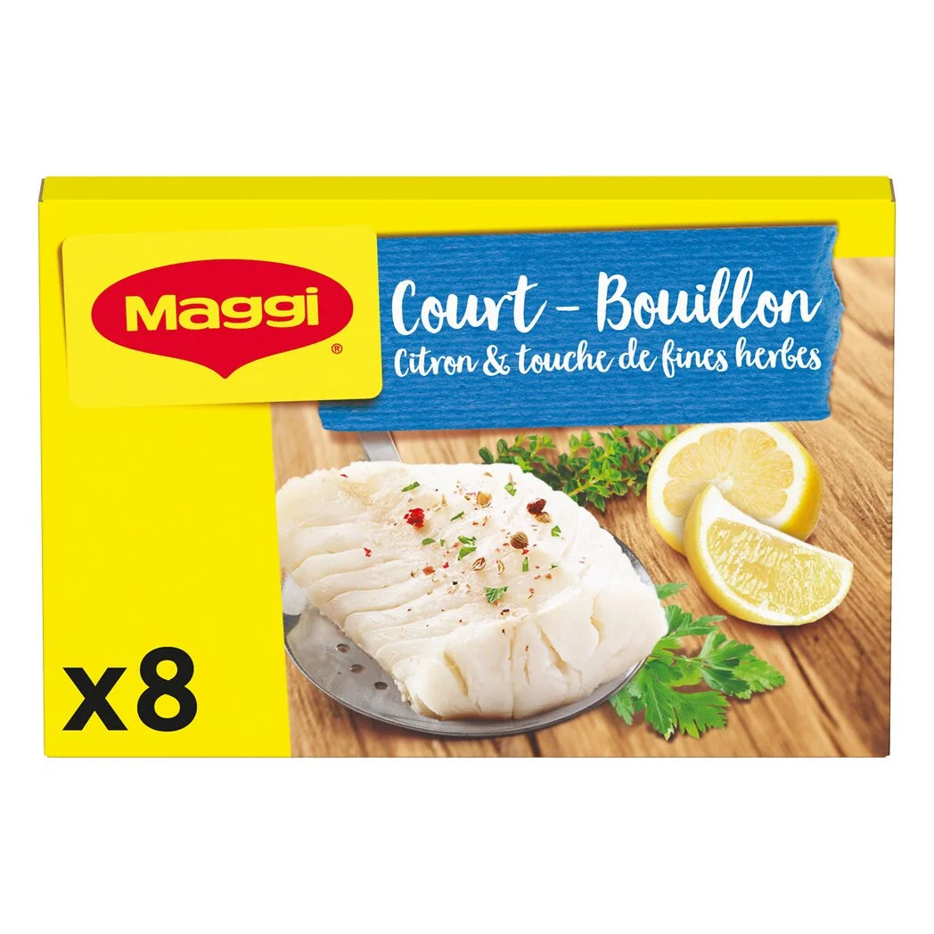 MAGGI Court bouillon cubes citron et fines herbes x8 - 90g