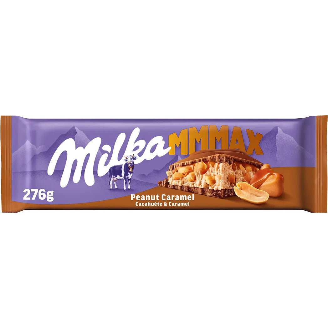 MILKA Chocolat au lait cacahuète & caramel 276g