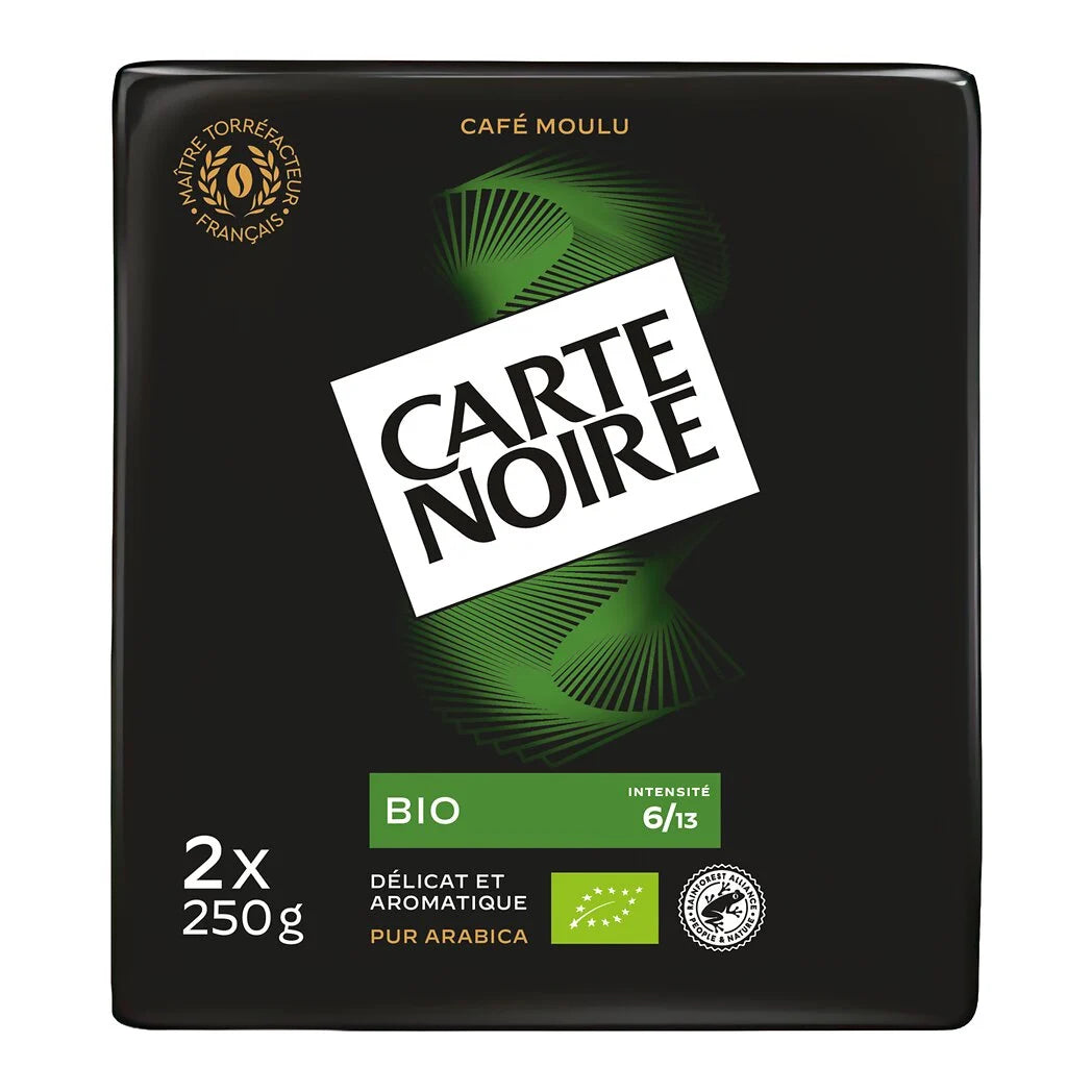 CARTE NOIRE Café moulu 100% arabica BIO 2x250g
