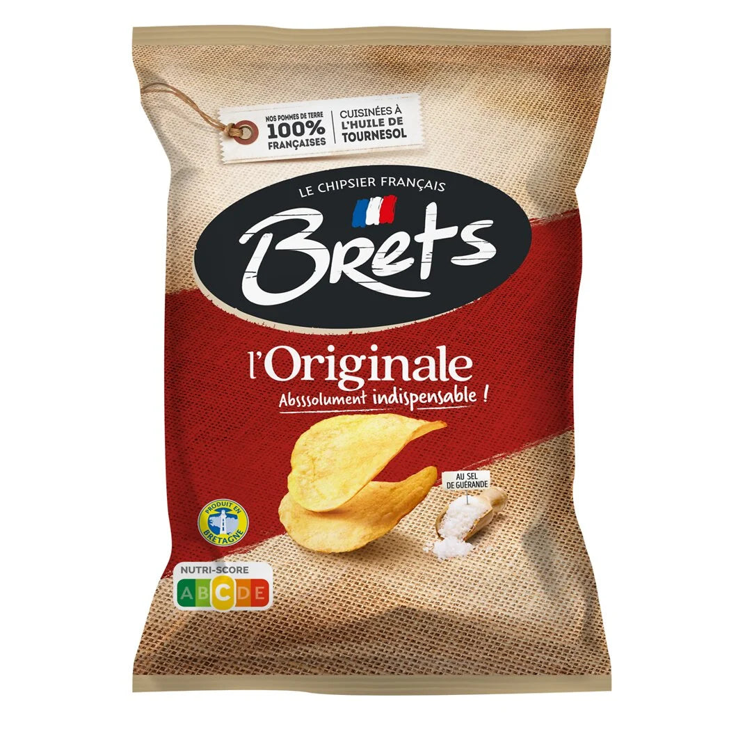 BRETS Original Chips with Guérande Sea Salt 125g