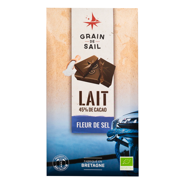 GRAIN DE SAIL Milk Chocolate with Sea Salt 100g
