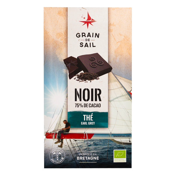 GRAIN DE SAIL Dark Chocolate with Earl Grey Tea 100g