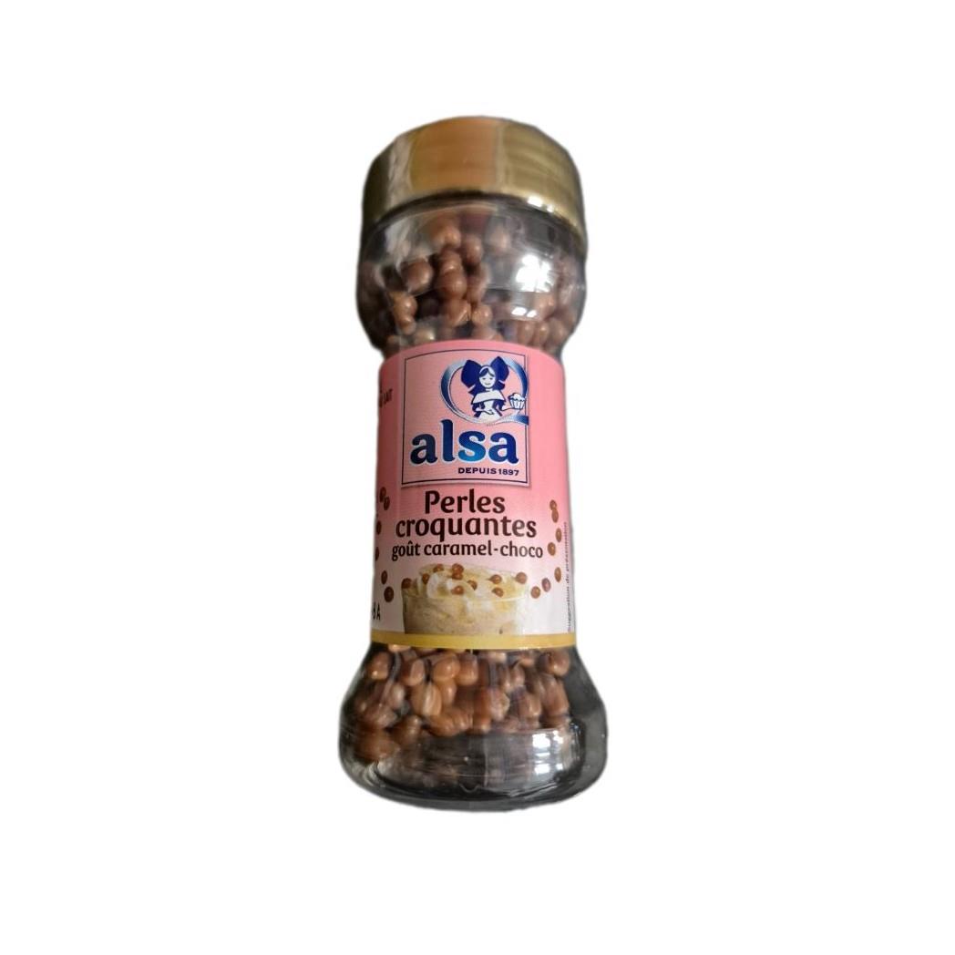 ALSA Knusperperlen Karamell-Schoko-Geschmack 50g