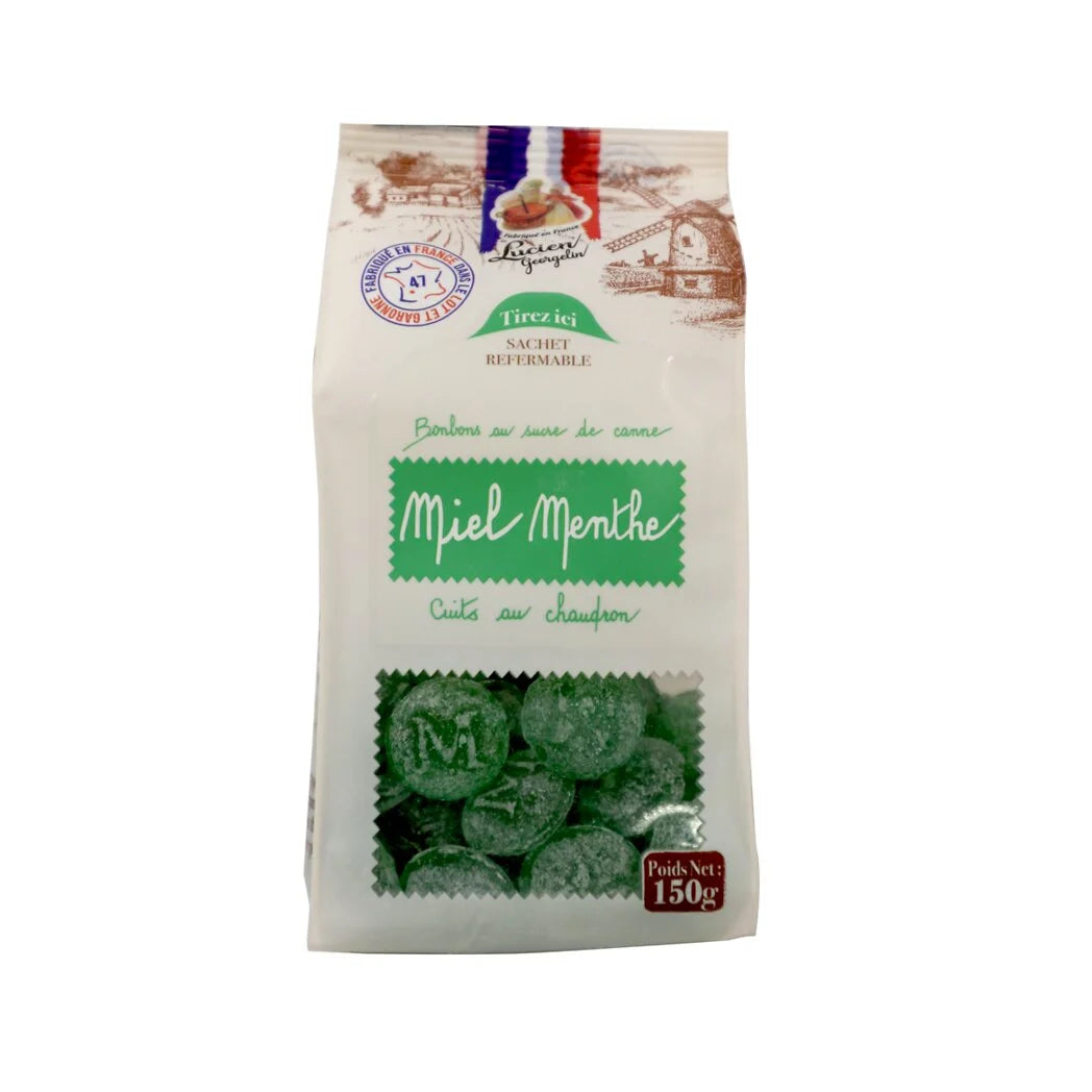 LUCIEN GEORGELIN Bonbons arôme miel menthe 150g