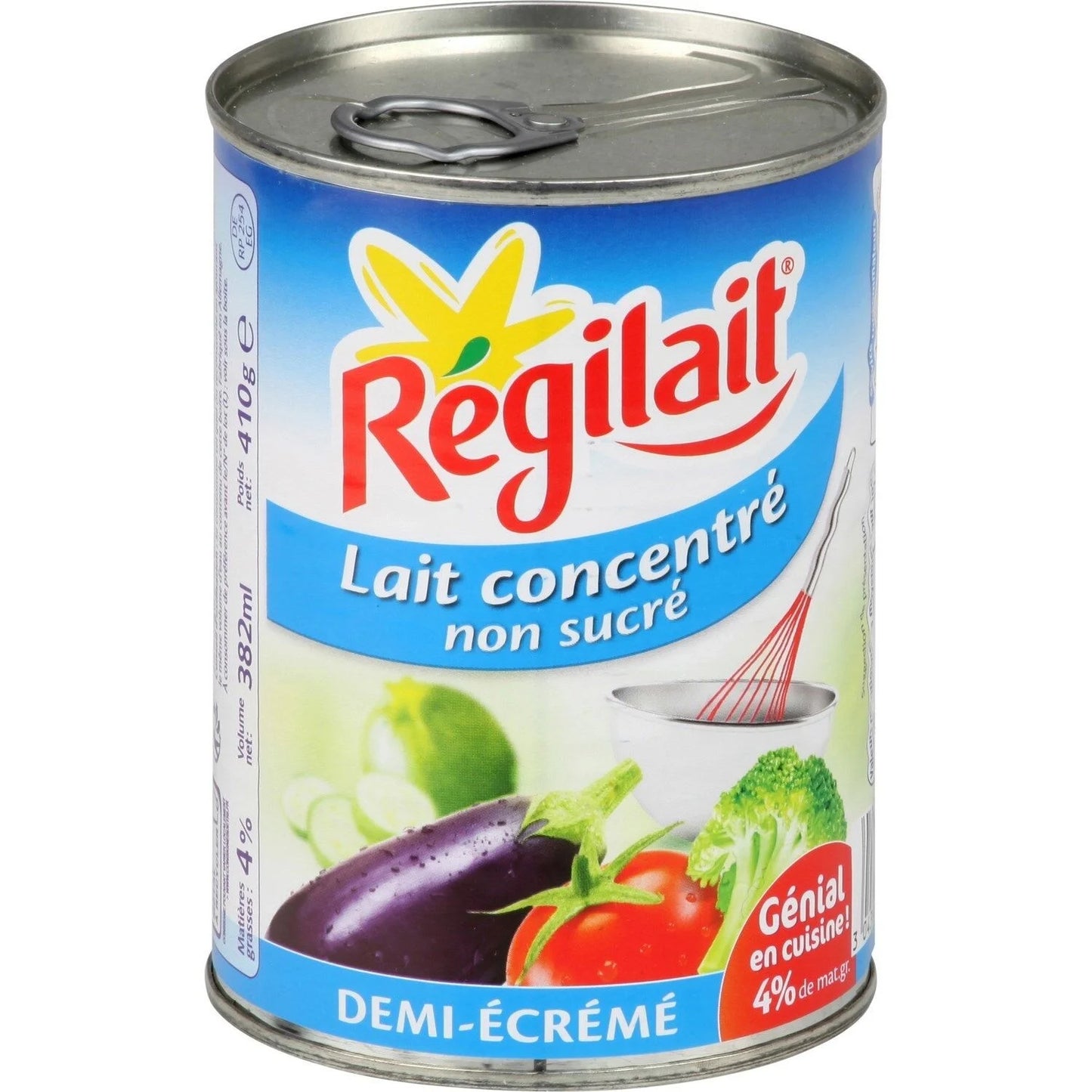 REGILAIT Unsweetened Semi-Skimmed Condensed Milk 410g