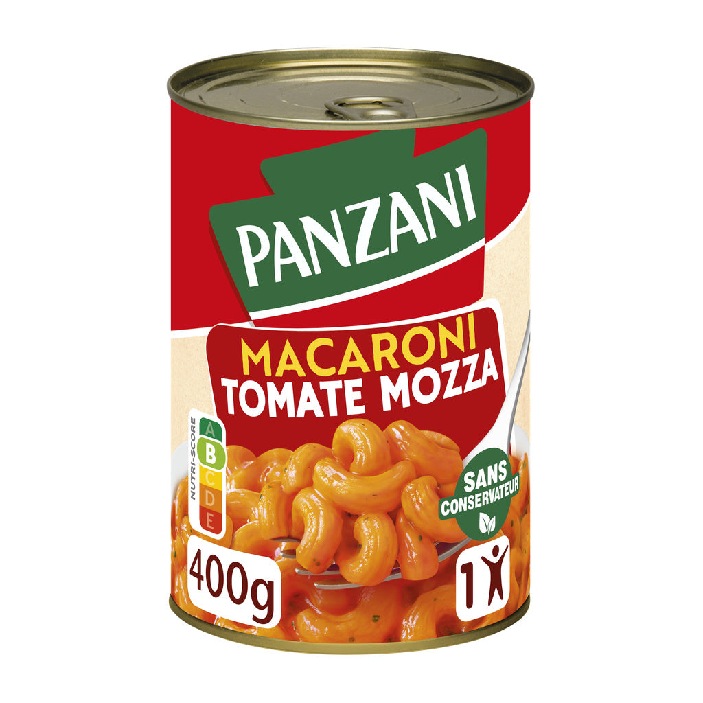 PANZANI Macaroni tomate mozzarella 400g