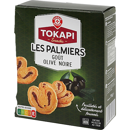 MARQUE REPÈRE Puff Pastry Palmiers Olive 75g