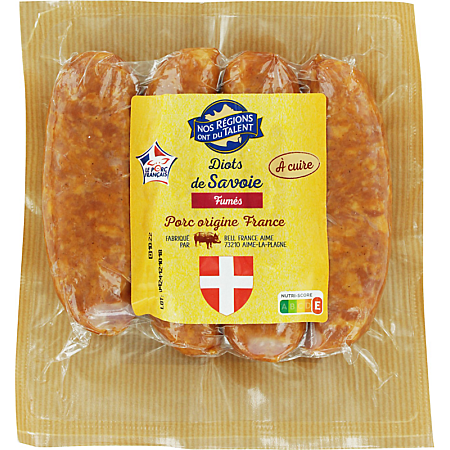 NOS RÉGIONS ONT DU TALENT Smoked Diots from Savoie 360g