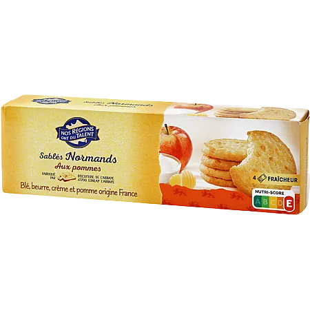 NOS RÉGIONS ONT DU TALENT Apple Shortbread – 150g