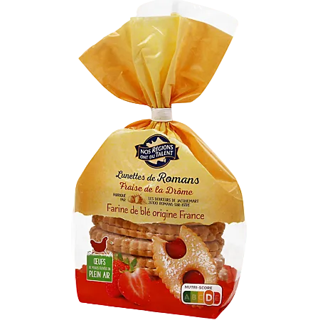 NOS RÉGIONS ONT DU TALENT Lunettes de Romans Strawberry – 350g