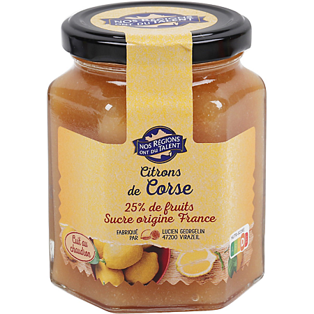 NOS REGIONS ONT DU TALENT Corsican Lemon Fruit Spread 315g