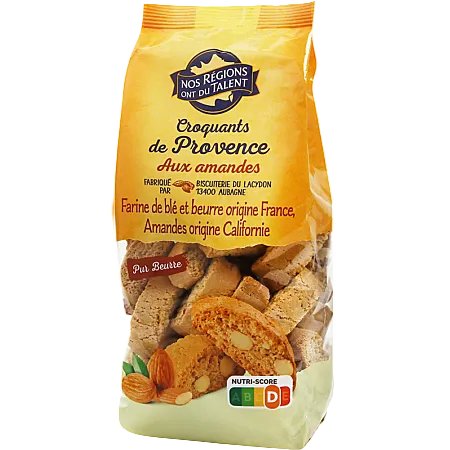 NOS RÉGIONS ONT DU TALENT Almond Croquants 300g