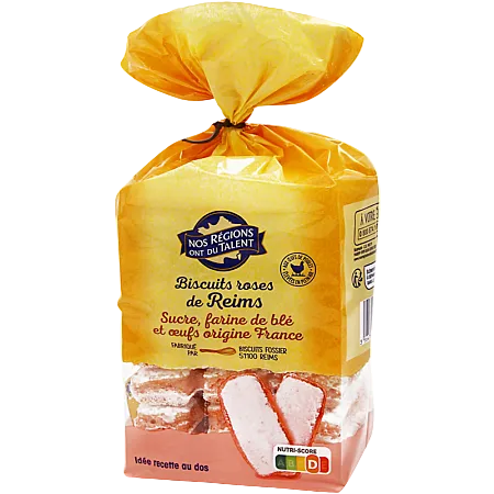 NOS RÉGIONS ONT DU TALENT Reims Pink Biscuits 200g