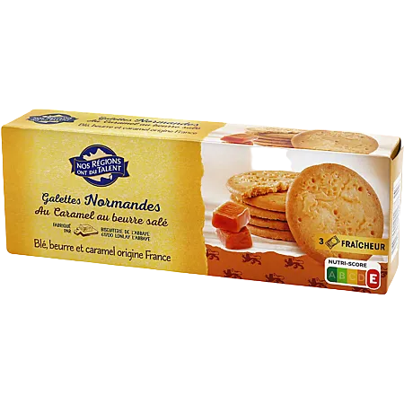 NOS RÉGIONS ONT DU TALENT Norman Galettes Caramel – 100g