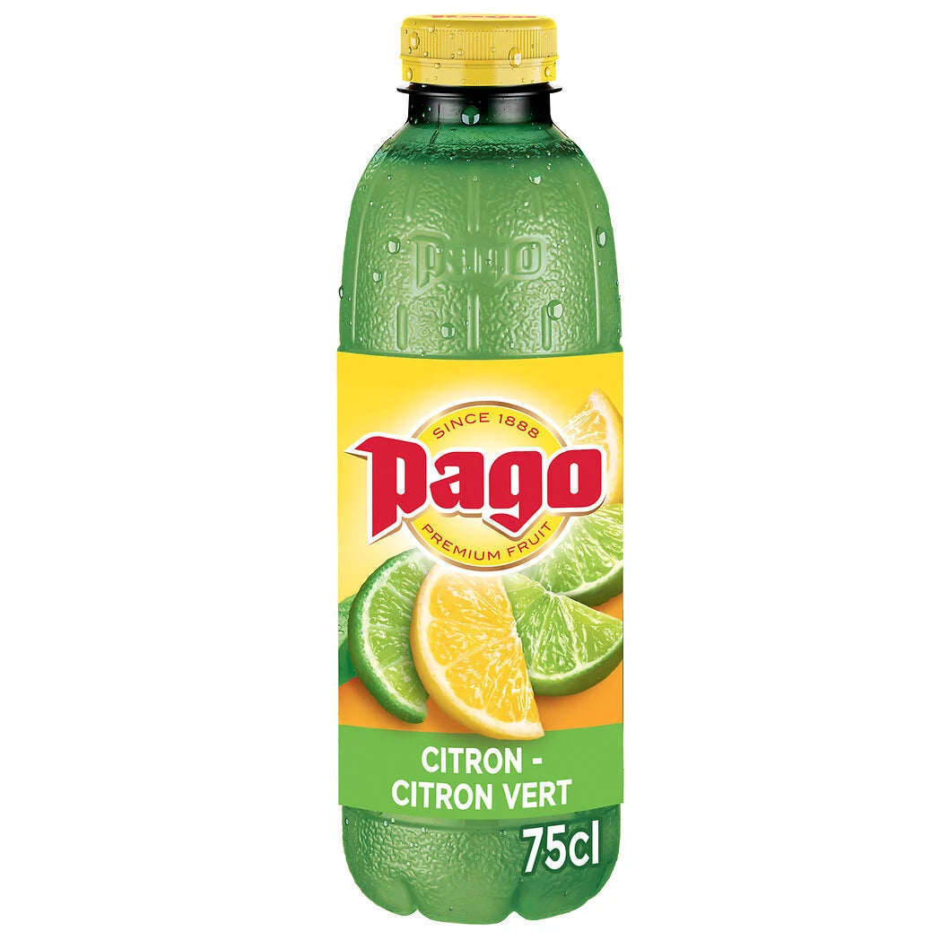 PAGO Erfrischungsgetränk Zitrone-Limette 75cl