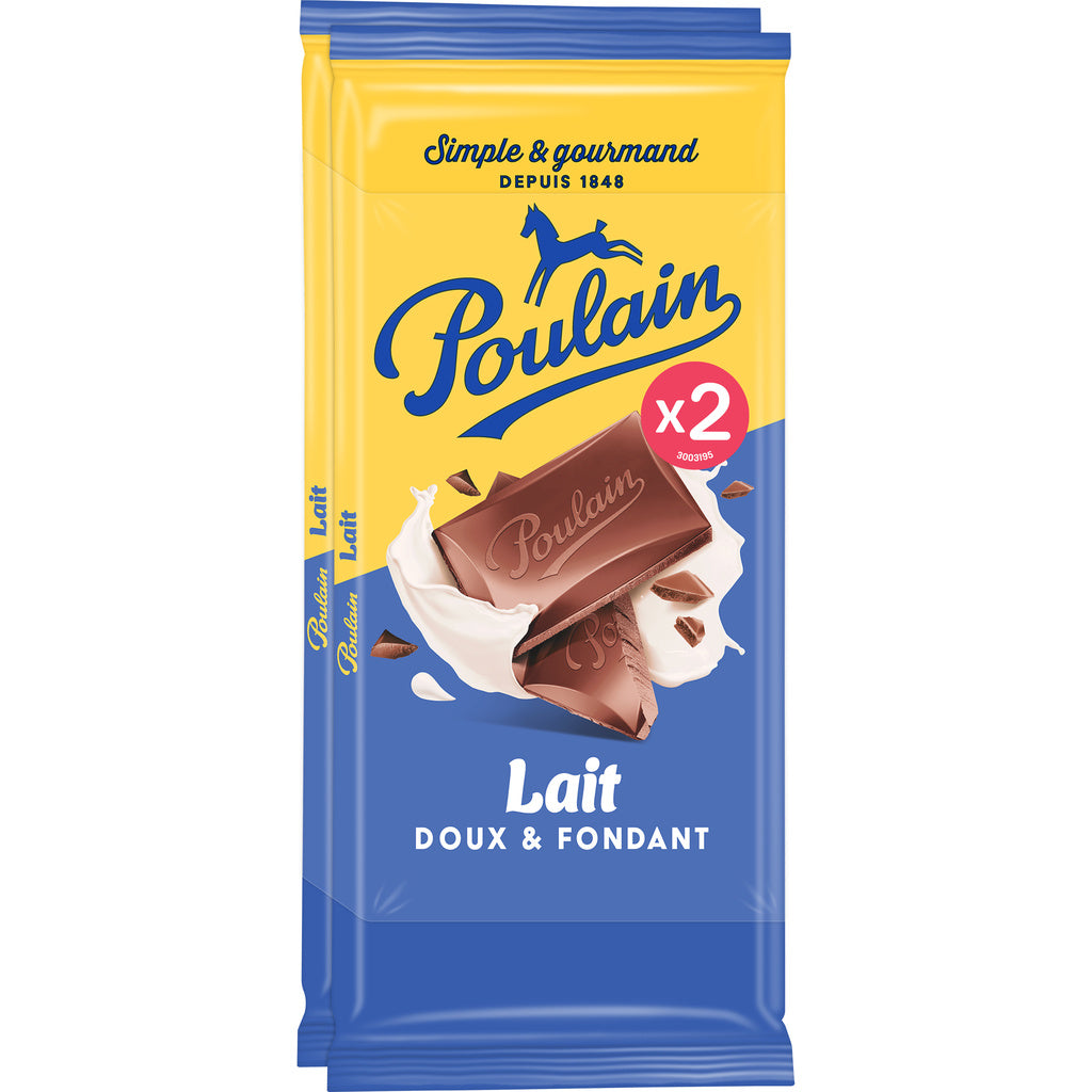 POULAIN Smooth & Creamy Milk Chocolate Bar 2 x 95g