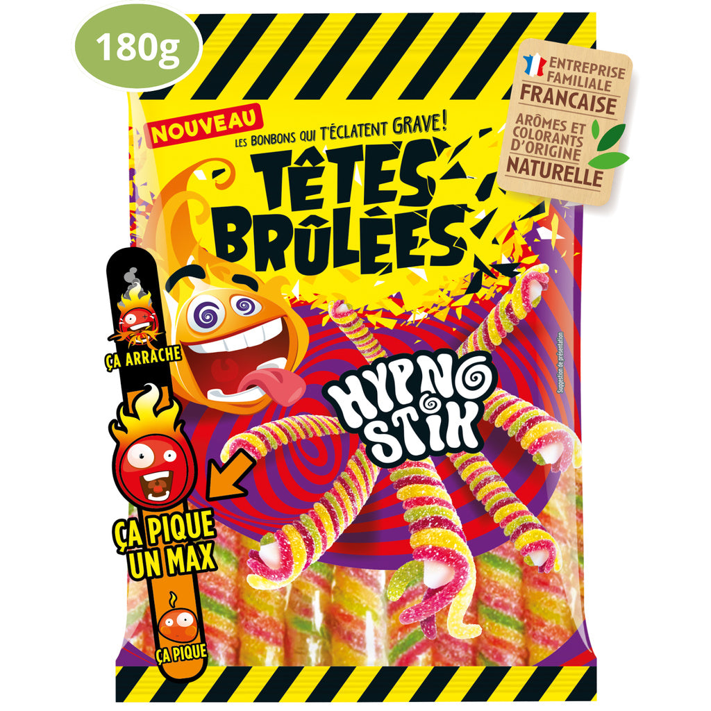 TÊTES BRÛLÉES Bonbons acidulés Hypnostik 180g