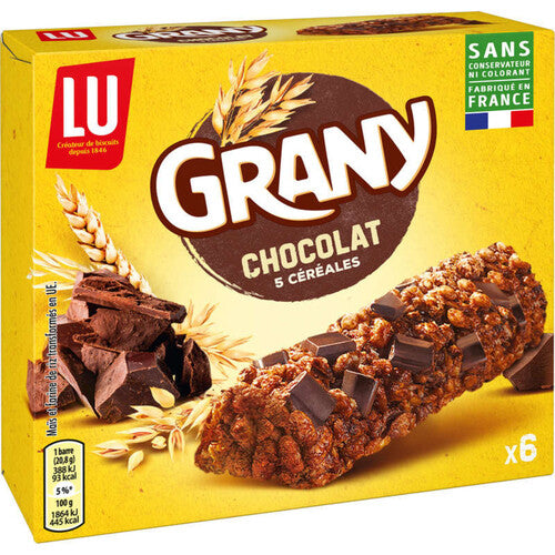 GRANY Chocolate Cereal Bars 125g