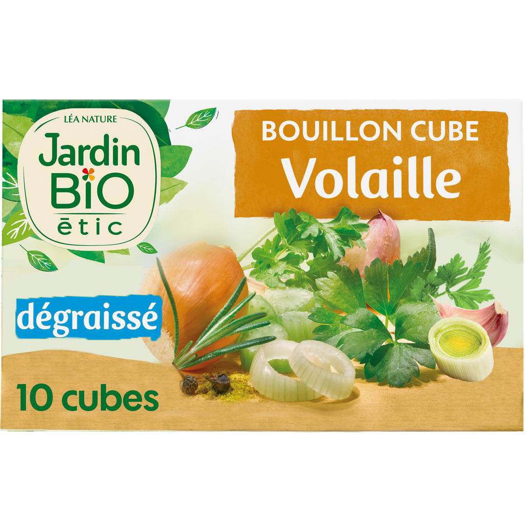 JARDIN BIO Organic Low-Fat Poultry Stock Cubes (10x10g)