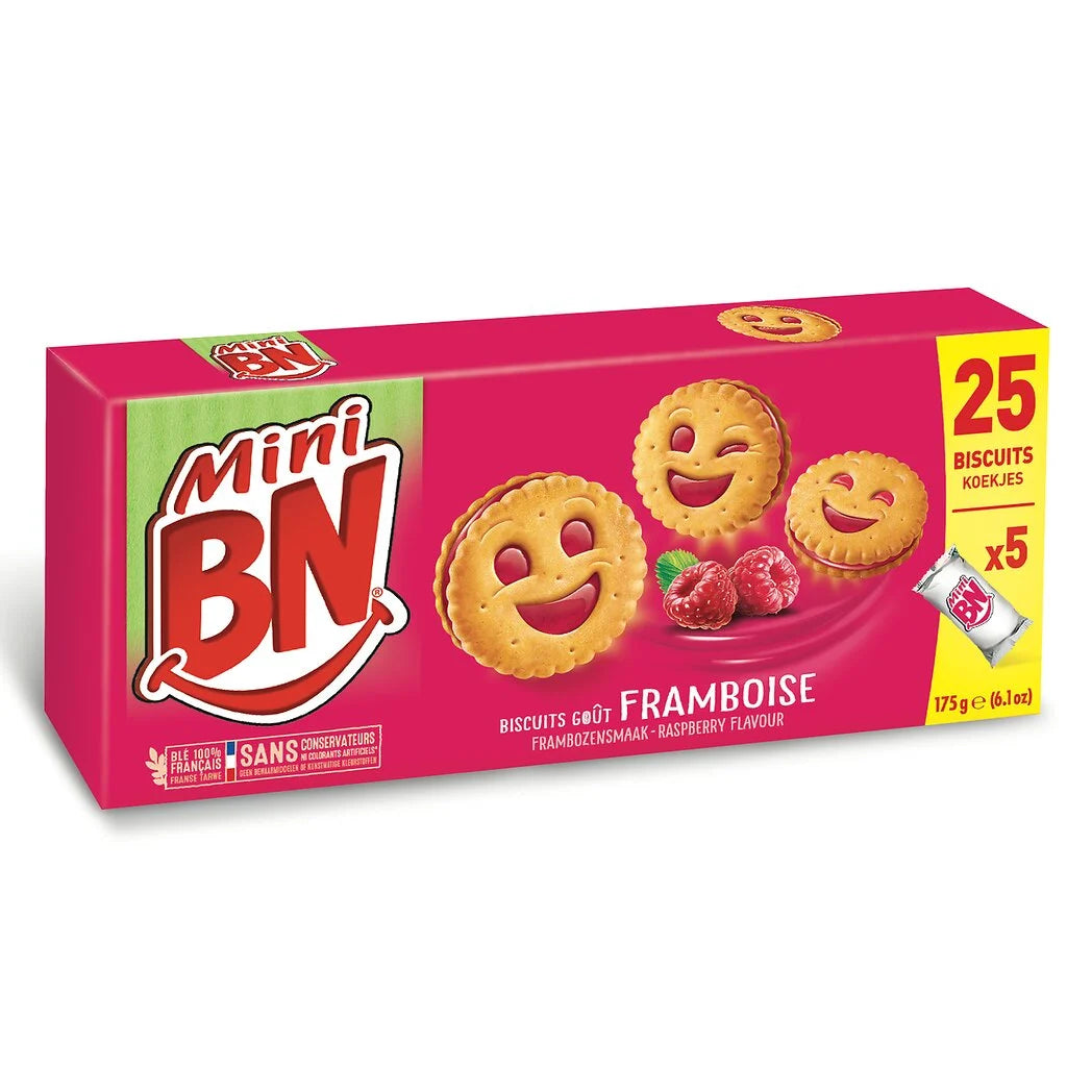 BN Mini Raspberry-filled Biscuits 175g