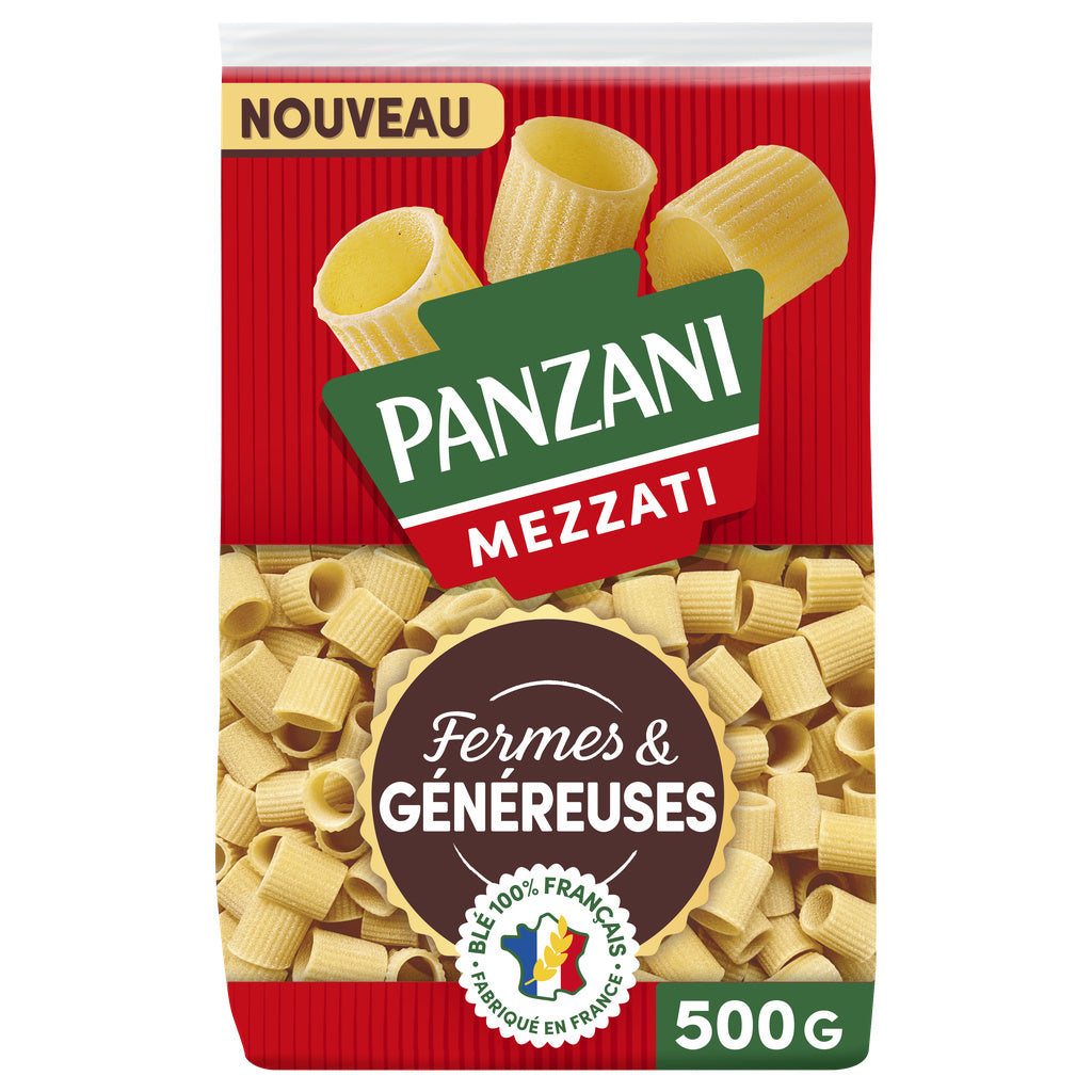 PANZANI Mezzati -Pâtes fermes et généreuses 500g
