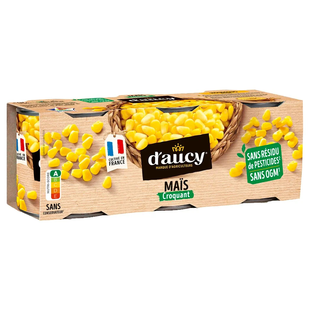 D'AUCY Maïs croquant 3 x 140 g