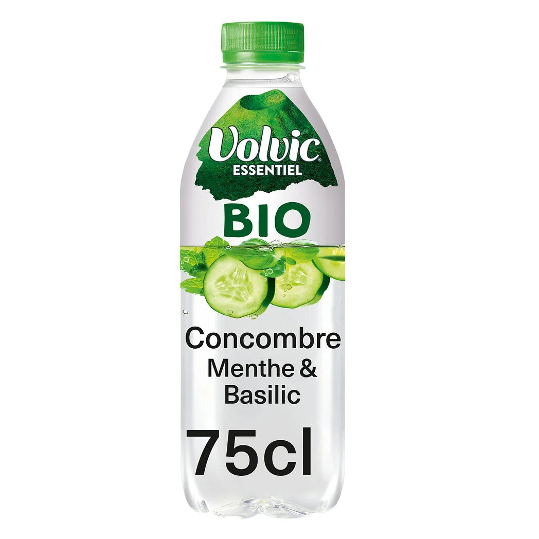 VOLVIC Bio-Aromawasser Gurke Minze Basilikum 75cl