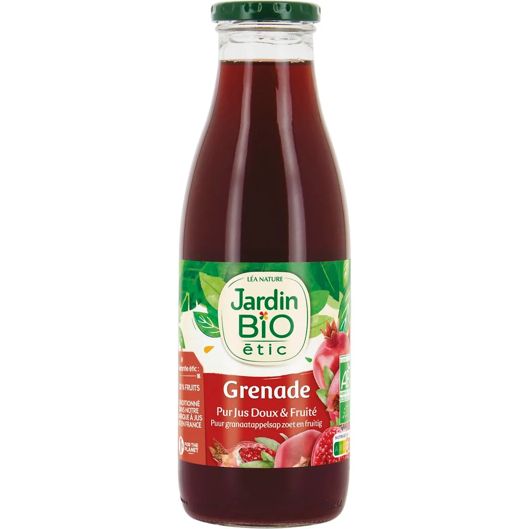JARDIN BIO Organic Pure Pomegranate Juice 75cl