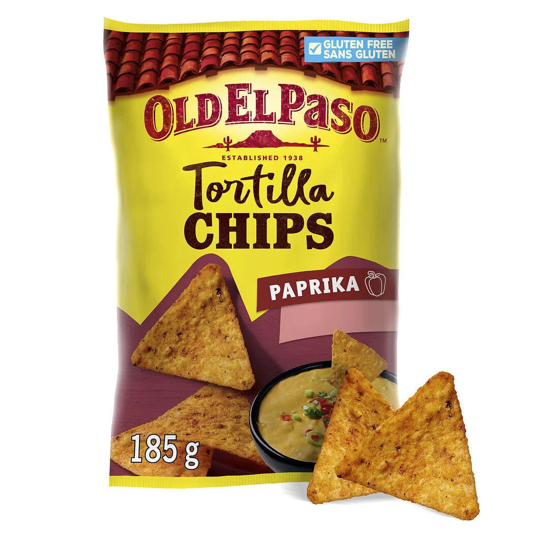 OLD EL PASO Paprika Tortilla Chips 185g